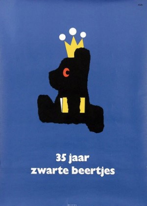 Dick Bruna poster / print  35 Jaar Zwarte Beertjes