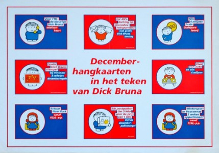 Dick Bruna poster / print  December hangkaarten